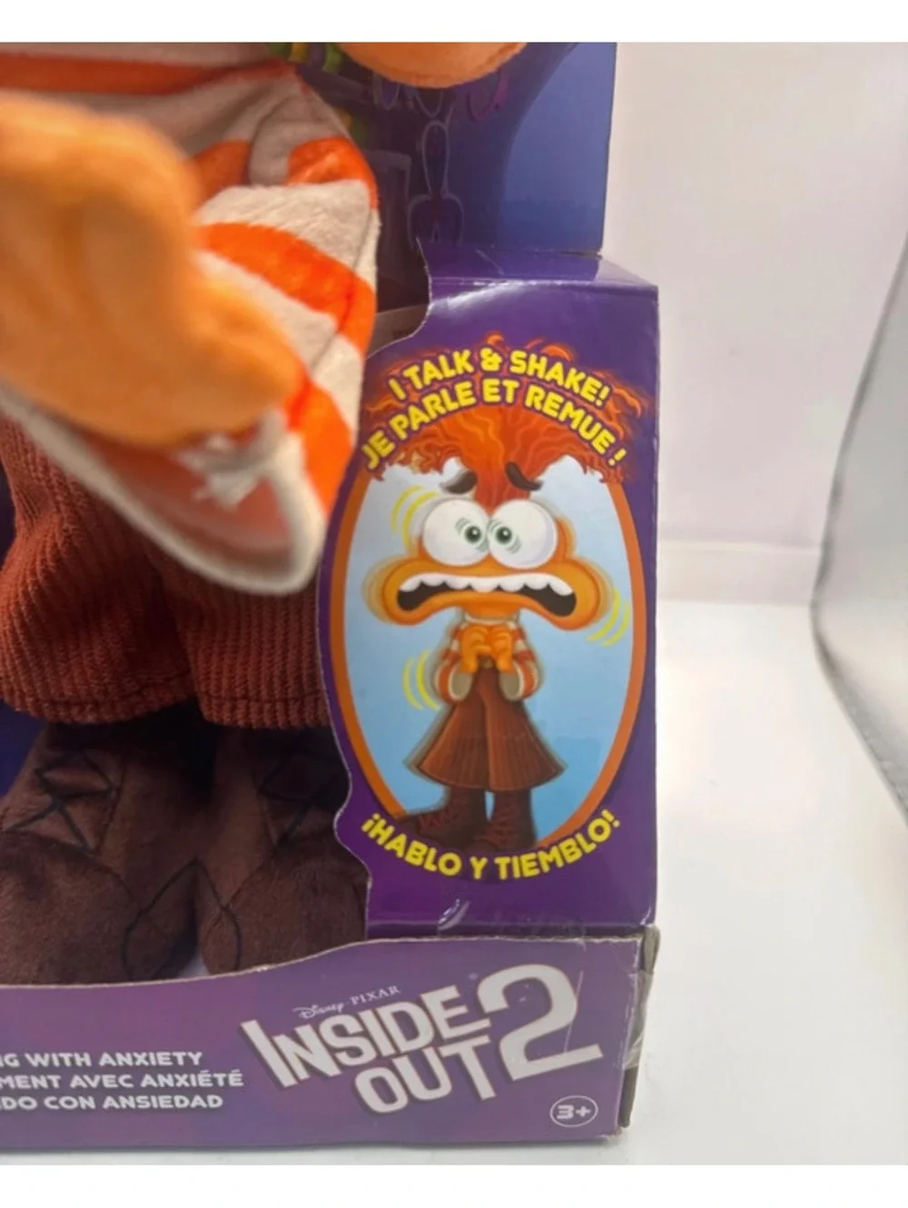 Inside Out 2 Talking Anxiety Plush Doll with Twistable Hair